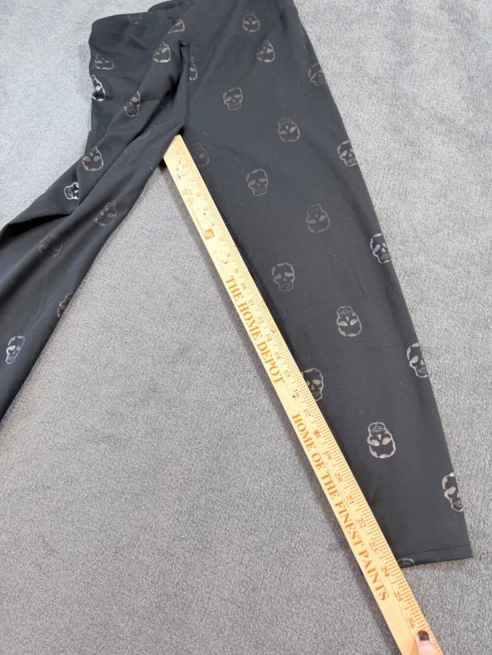 Whimsigoth Vampy Elvira Skull Skeleton Graphic Punk Gothic Grunge Joggers Lg - Picture 8 of 8